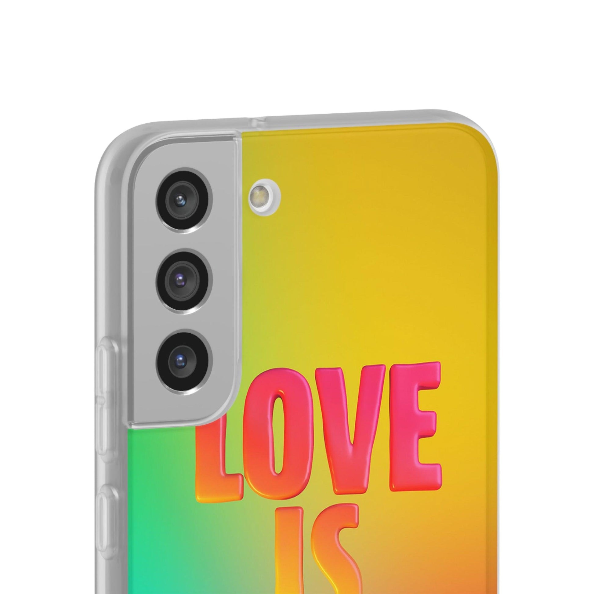 LGBTQWorldwide - ,,LOVE" Flexible Handyhülle Accessories, Case, iPhone, iPhone Cases, Phone accessory, Phone Cases, Samsung Cases, silikon, Valentine's Day promotion lgbtq Bekleidung Accessoires unisex Zubehör