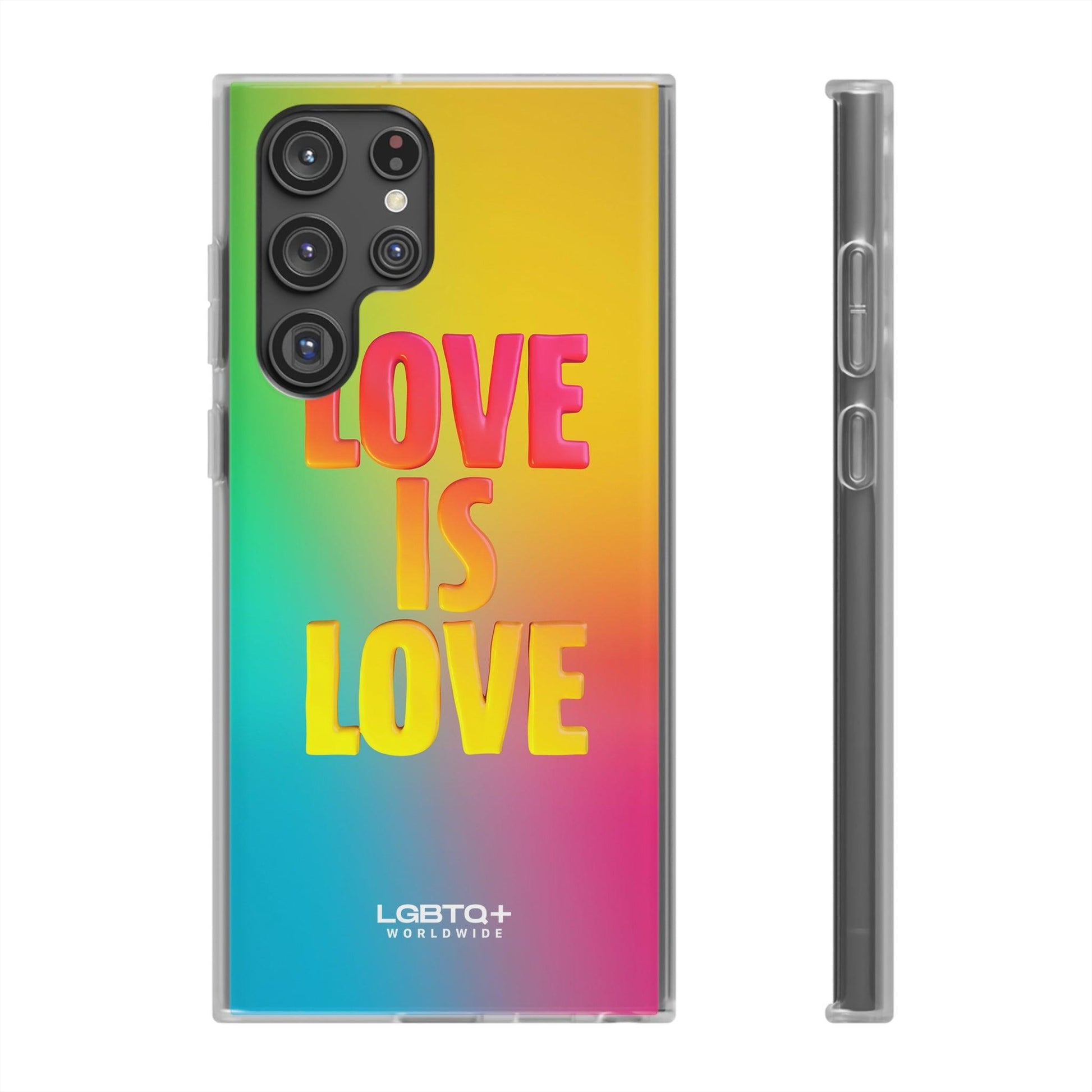 LGBTQWorldwide - ,,LOVE" Flexible Handyhülle Accessories, Case, iPhone, iPhone Cases, Phone accessory, Phone Cases, Samsung Cases, silikon, Valentine's Day promotion lgbtq Bekleidung Accessoires unisex Zubehör