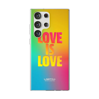 LGBTQWorldwide - ,,LOVE" Flexible Handyhülle Accessories, Case, iPhone, iPhone Cases, Phone accessory, Phone Cases, Samsung Cases, silikon, Valentine's Day promotion lgbtq Bekleidung Accessoires unisex Zubehör