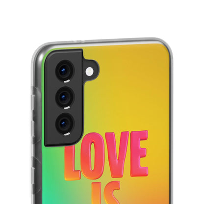 LGBTQWorldwide - ,,LOVE" Flexible Handyhülle Accessories, Case, iPhone, iPhone Cases, Phone accessory, Phone Cases, Samsung Cases, silikon, Valentine's Day promotion lgbtq Bekleidung Accessoires unisex Zubehör