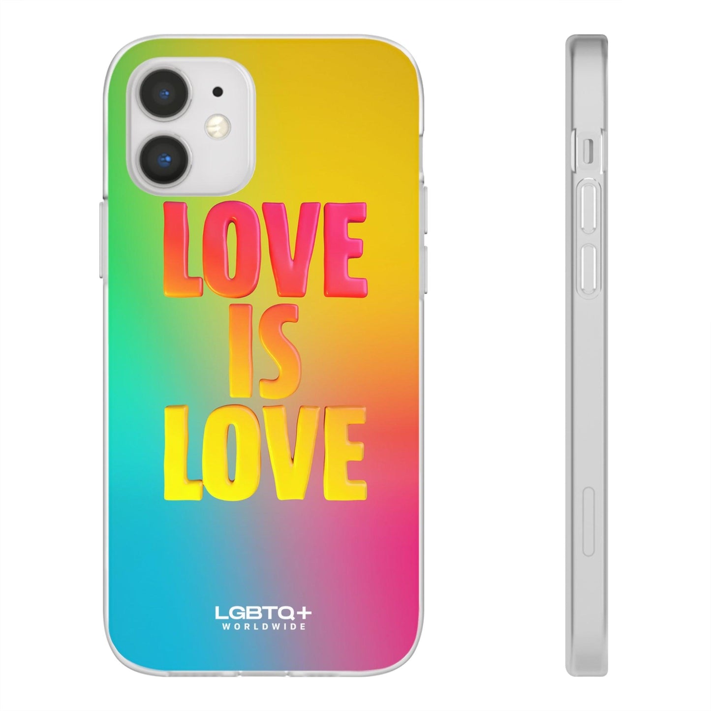 LGBTQWorldwide - ,,LOVE" Flexible Handyhülle Accessories, Case, iPhone, iPhone Cases, Phone accessory, Phone Cases, Samsung Cases, silikon, Valentine's Day promotion lgbtq Bekleidung Accessoires unisex Zubehör