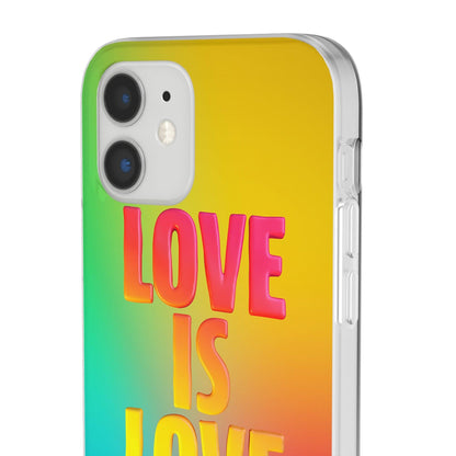 LGBTQWorldwide - ,,LOVE" Flexible Handyhülle Accessories, Case, iPhone, iPhone Cases, Phone accessory, Phone Cases, Samsung Cases, silikon, Valentine's Day promotion lgbtq Bekleidung Accessoires unisex Zubehör