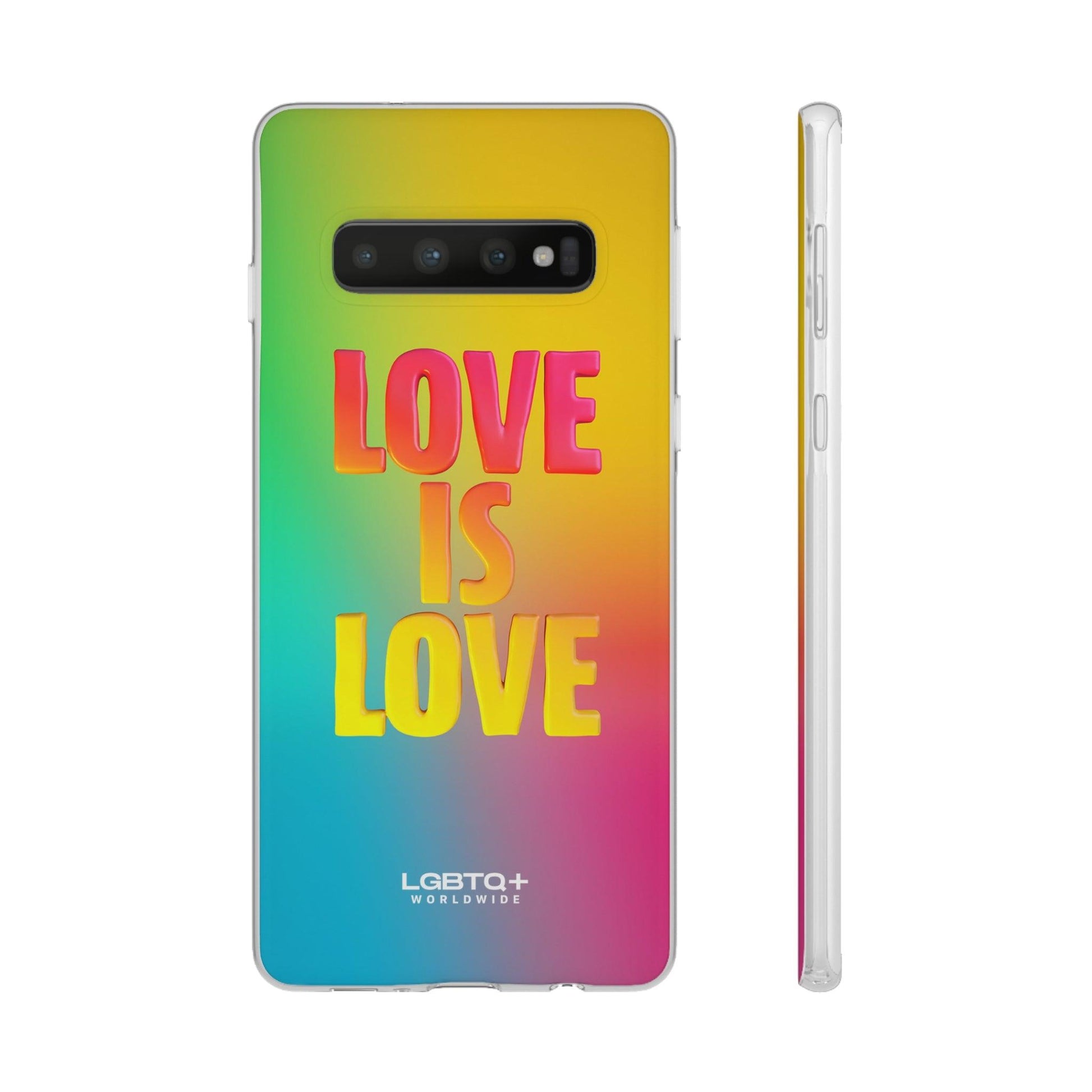 LGBTQWorldwide - ,,LOVE" Flexible Handyhülle Accessories, Case, iPhone, iPhone Cases, Phone accessory, Phone Cases, Samsung Cases, silikon, Valentine's Day promotion lgbtq Bekleidung Accessoires unisex Zubehör