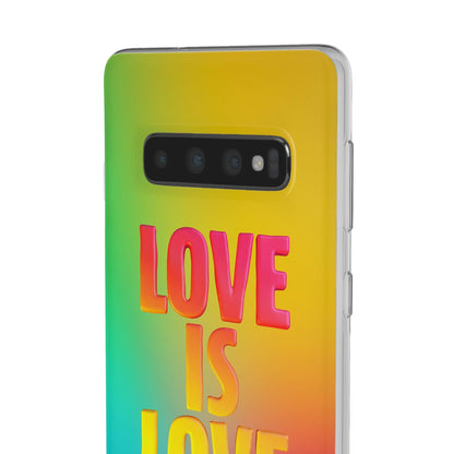 LGBTQWorldwide - ,,LOVE" Flexible Handyhülle Accessories, Case, iPhone, iPhone Cases, Phone accessory, Phone Cases, Samsung Cases, silikon, Valentine's Day promotion lgbtq Bekleidung Accessoires unisex Zubehör