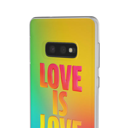 LGBTQWorldwide - ,,LOVE" Flexible Handyhülle Accessories, Case, iPhone, iPhone Cases, Phone accessory, Phone Cases, Samsung Cases, silikon, Valentine's Day promotion lgbtq Bekleidung Accessoires unisex Zubehör