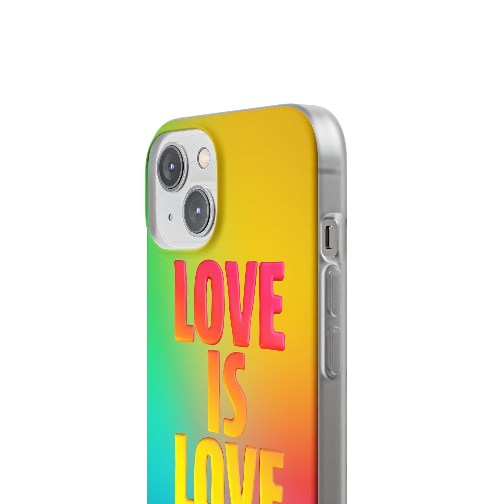 LGBTQWorldwide - ,,LOVE" Flexible Handyhülle Accessories, Case, iPhone, iPhone Cases, Phone accessory, Phone Cases, Samsung Cases, silikon, Valentine's Day promotion lgbtq Bekleidung Accessoires unisex Zubehör