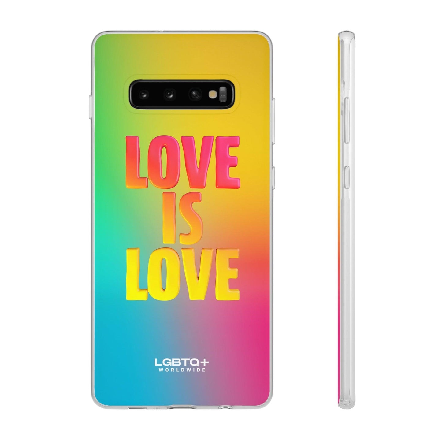 LGBTQWorldwide - ,,LOVE" Flexible Handyhülle Accessories, Case, iPhone, iPhone Cases, Phone accessory, Phone Cases, Samsung Cases, silikon, Valentine's Day promotion lgbtq Bekleidung Accessoires unisex Zubehör