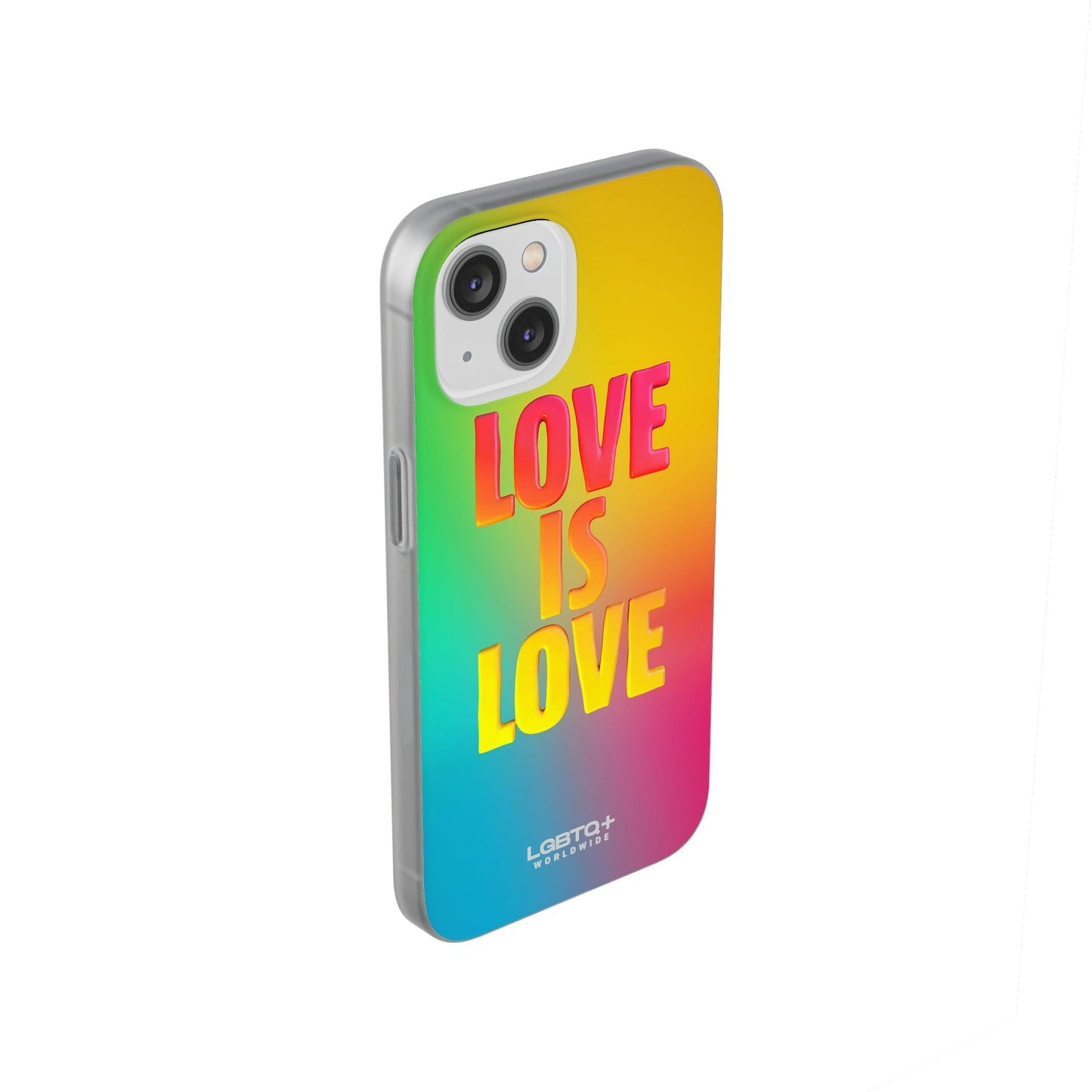 LGBTQWorldwide - ,,LOVE" Flexible Handyhülle Accessories, Case, iPhone, iPhone Cases, Phone accessory, Phone Cases, Samsung Cases, silikon, Valentine's Day promotion lgbtq Bekleidung Accessoires unisex Zubehör