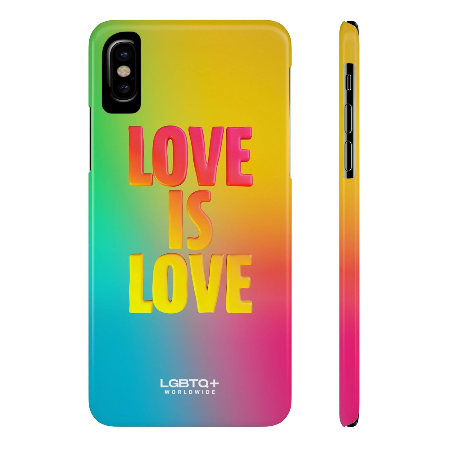 LGBTQWorldwide - ,,LOVE" Handyhülle Accessories, Back-to-School, card, Glossy, iPhone, iPhone Cases, Phone accessory, Phone Cases, Samsung Cases, Slim lgbtq Bekleidung Accessoires unisex Zubehör