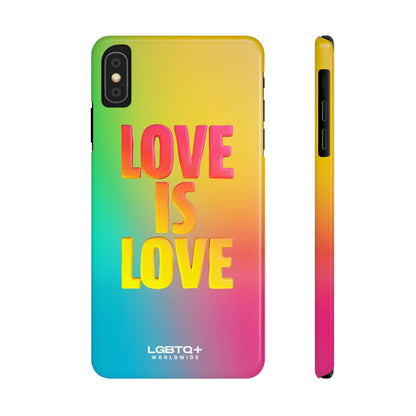 LGBTQWorldwide - ,,LOVE" Handyhülle Accessories, Back-to-School, card, Glossy, iPhone, iPhone Cases, Phone accessory, Phone Cases, Samsung Cases, Slim lgbtq Bekleidung Accessoires unisex Zubehör