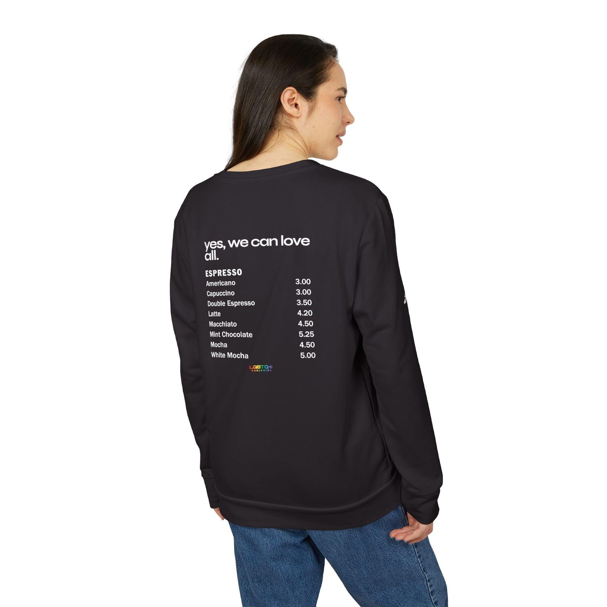 LGBTQWorldwide - ,,LOVE IS LIMITLESS'' adidas® adidas, Crew neck, DTF, Men's Clothing, Sportswear, Sweatshirts, Unisex, Women's Clothing lgbtq Bekleidung Accessoires unisex Zubehör