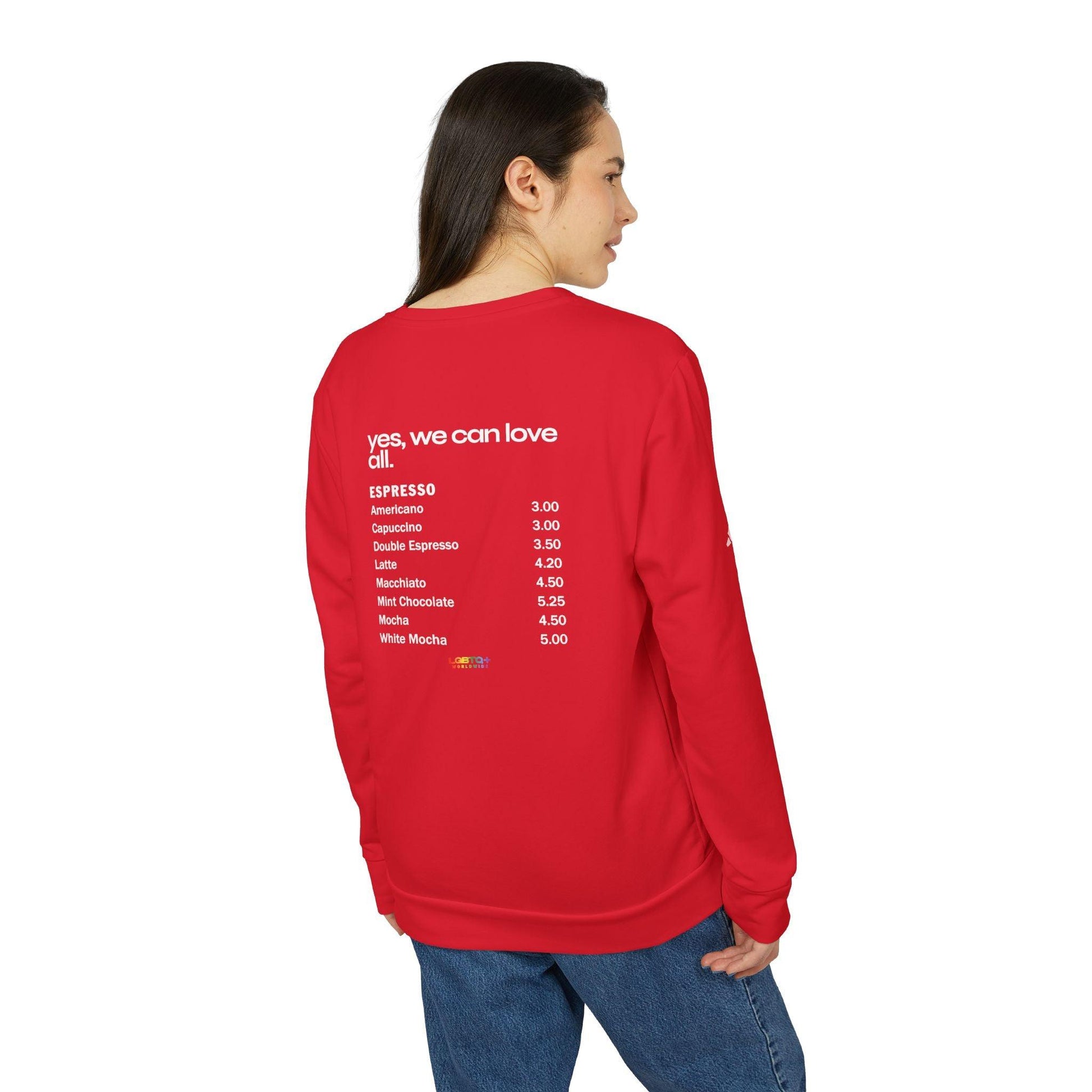 LGBTQWorldwide - ,,LOVE IS LIMITLESS'' adidas® adidas, Crew neck, DTF, Men's Clothing, Sportswear, Sweatshirts, Unisex, Women's Clothing lgbtq Bekleidung Accessoires unisex Zubehör