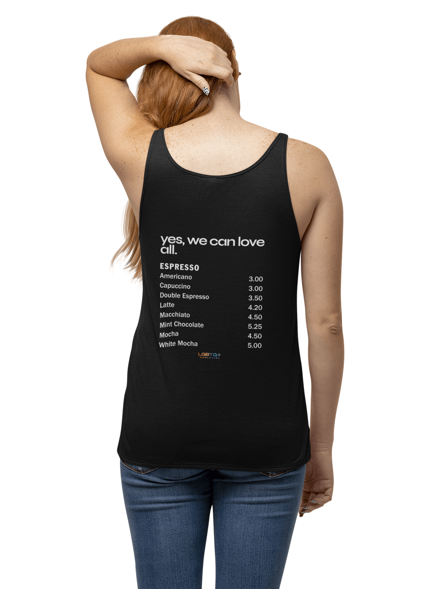 LGBTQWorldwide - ,,LOVE IS LIMITLESS'' DTG, Eco-friendly, Men's Clothing, Neck Labels, Organic, Recycled, Slim fit, Sustainable, Tank Tops, Vegan lgbtq Bekleidung Accessoires unisex Zubehör