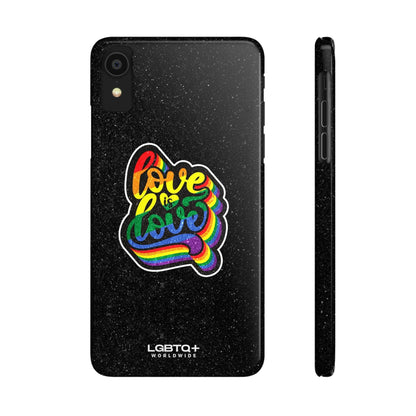 LGBTQWorldwide - ,,LOVE IS LOVE" Handyhülle Accessories, Back-to-School, card, Glossy, iPhone, iPhone Cases, Phone accessory, Phone Cases, Samsung Cases, Slim lgbtq Bekleidung Accessoires unisex Zubehör