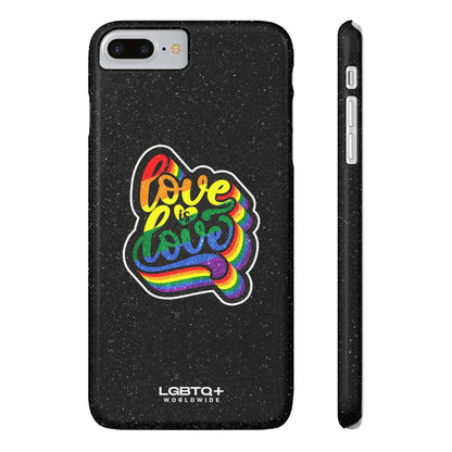 LGBTQWorldwide - ,,LOVE IS LOVE" Handyhülle Accessories, Back-to-School, card, Glossy, iPhone, iPhone Cases, Phone accessory, Phone Cases, Samsung Cases, Slim lgbtq Bekleidung Accessoires unisex Zubehör