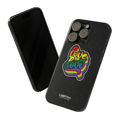 LGBTQWorldwide - ,,LOVE IS LOVE" Handyhülle Accessories, Back-to-School, card, Glossy, iPhone, iPhone Cases, Phone accessory, Phone Cases, Samsung Cases, Slim lgbtq Bekleidung Accessoires unisex Zubehör