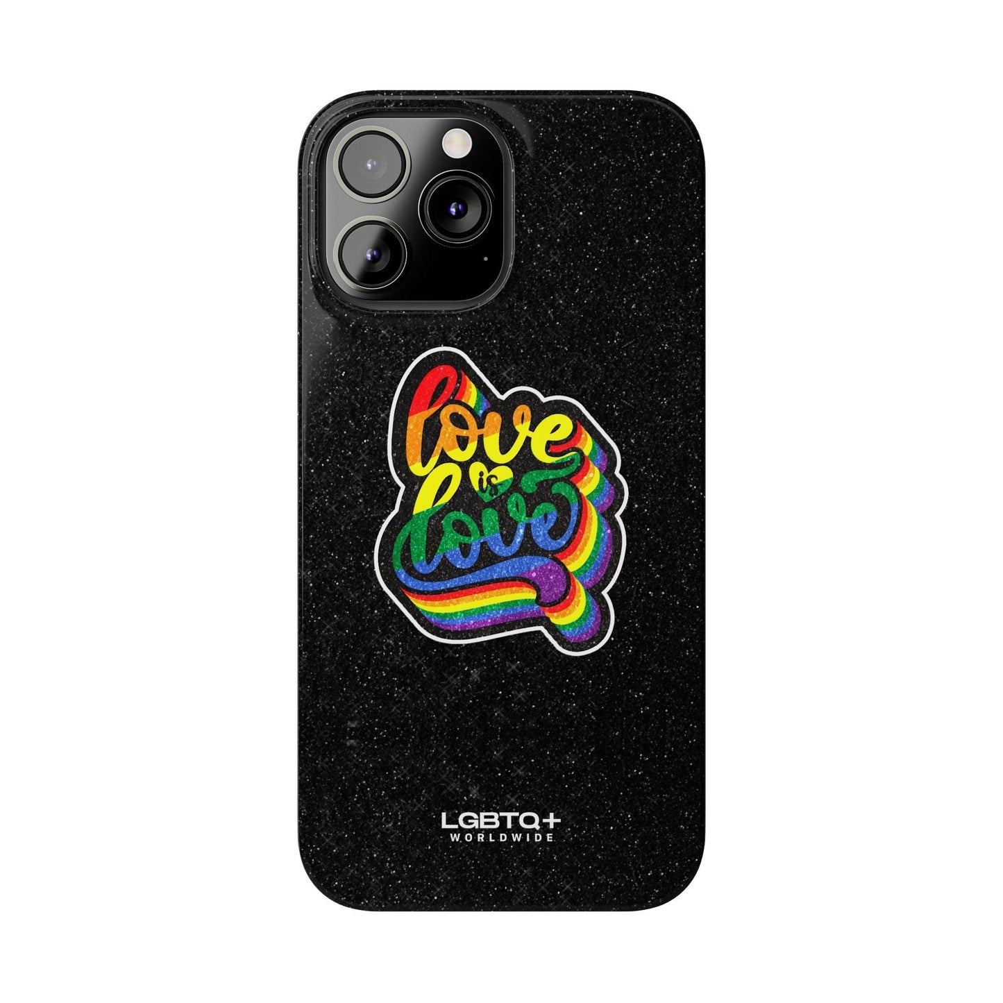 LGBTQWorldwide - ,,LOVE IS LOVE" Handyhülle Accessories, Back-to-School, card, Glossy, iPhone, iPhone Cases, Phone accessory, Phone Cases, Samsung Cases, Slim lgbtq Bekleidung Accessoires unisex Zubehör