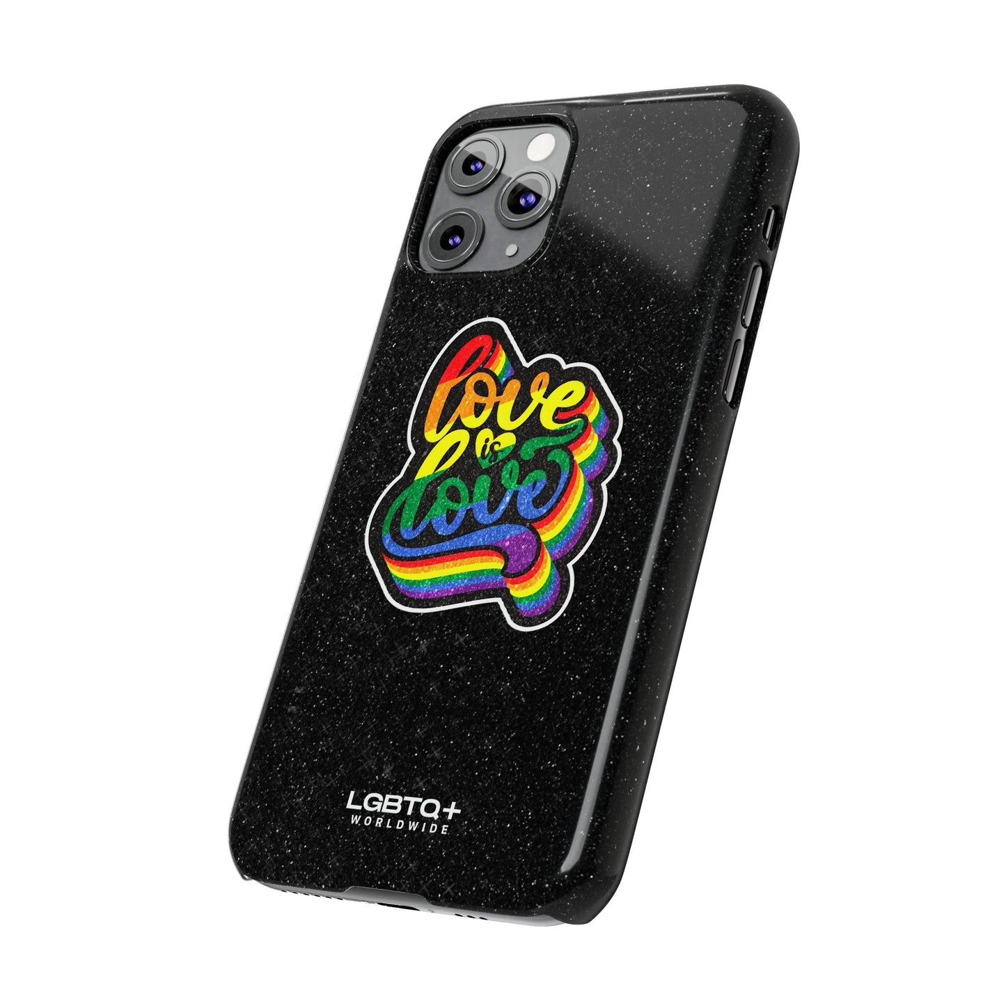 LGBTQWorldwide - ,,LOVE IS LOVE" Handyhülle Accessories, Back-to-School, card, Glossy, iPhone, iPhone Cases, Phone accessory, Phone Cases, Samsung Cases, Slim lgbtq Bekleidung Accessoires unisex Zubehör