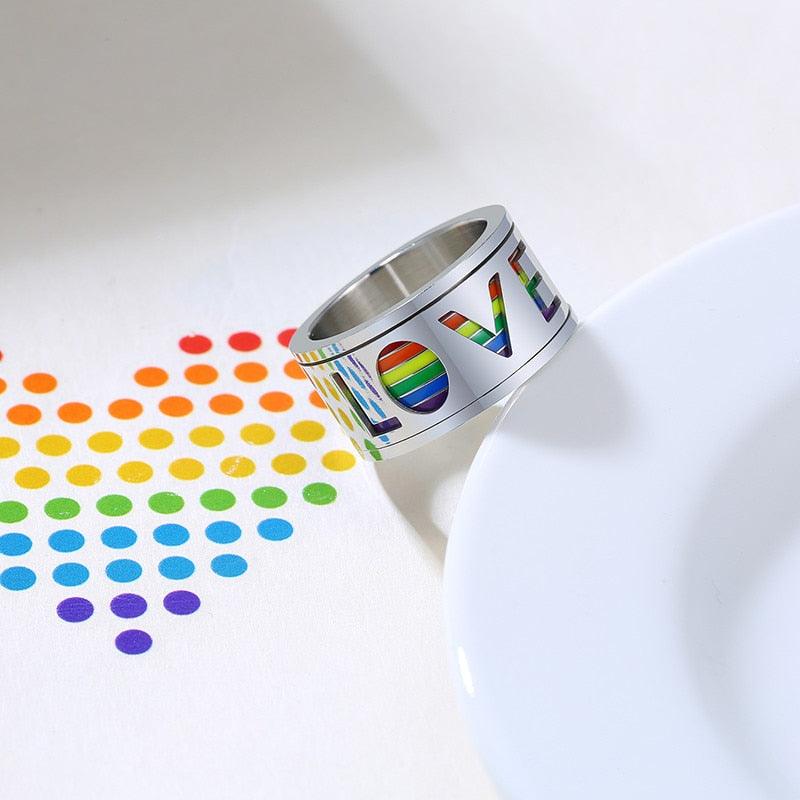 LGBTQWorldwide - LOVE Ring Accessoires, Accessories, Aktion, All lgbtq Bekleidung Accessoires unisex Zubehör