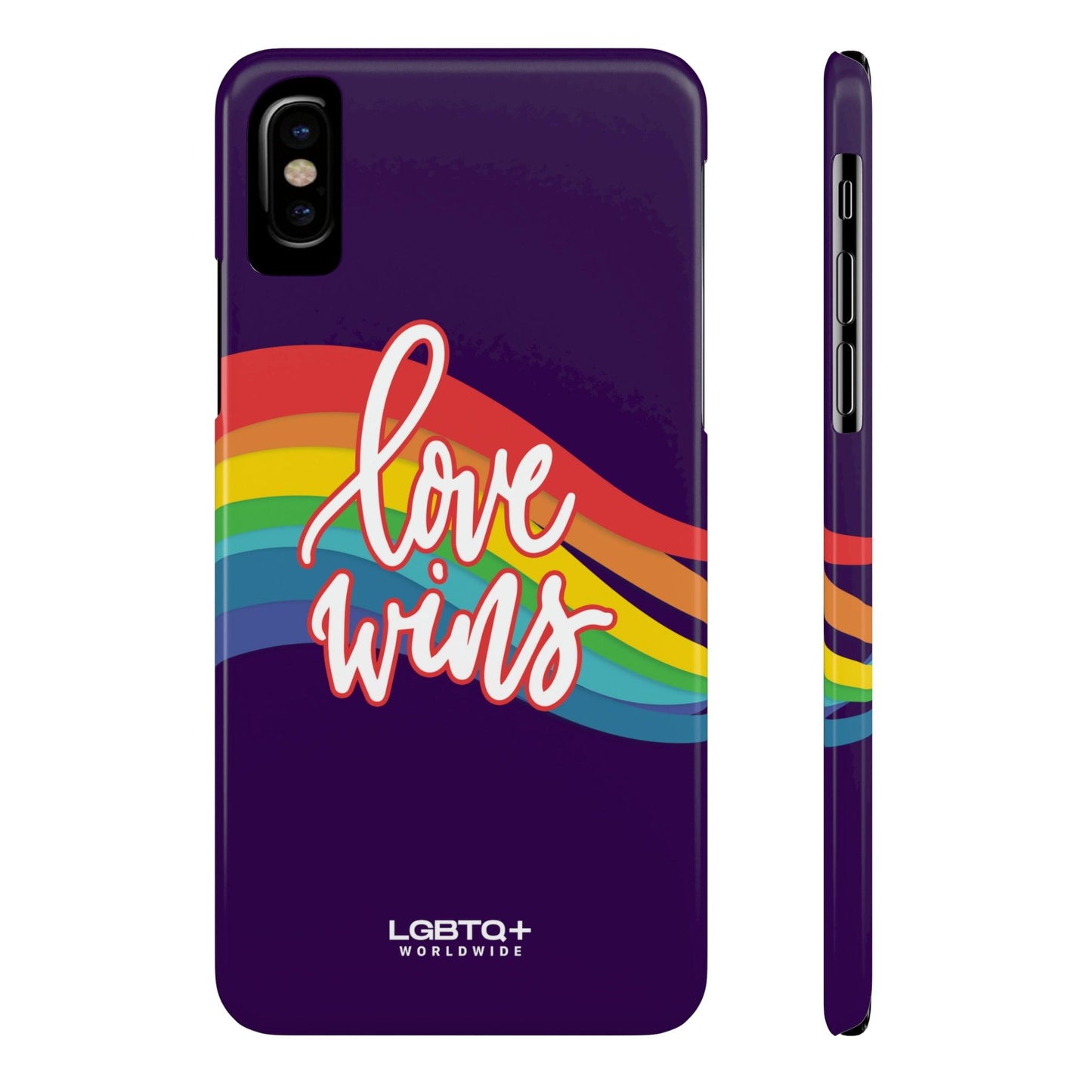 LGBTQWorldwide - ,,LOVE WINS" Handyhülle Accessories, Back-to-School, card, Glossy, iPhone, iPhone Cases, Phone accessory, Phone Cases, Samsung Cases, Slim lgbtq Bekleidung Accessoires unisex Zubehör