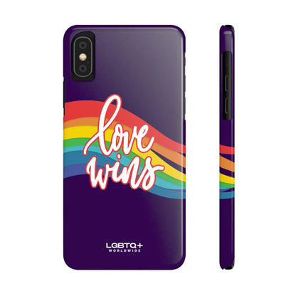 LGBTQWorldwide - ,,LOVE WINS" Handyhülle Accessories, Back-to-School, card, Glossy, iPhone, iPhone Cases, Phone accessory, Phone Cases, Samsung Cases, Slim lgbtq Bekleidung Accessoires unisex Zubehör