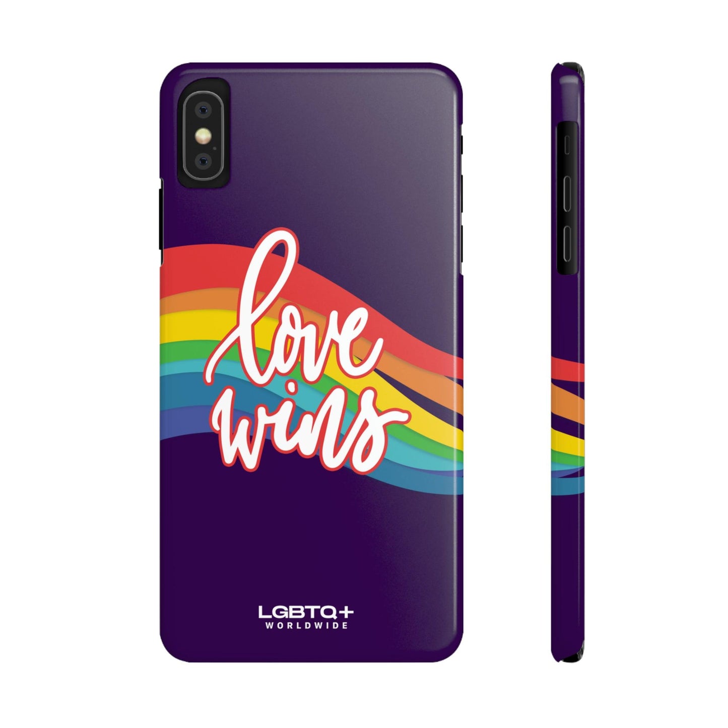 LGBTQWorldwide - ,,LOVE WINS" Handyhülle Accessories, Back-to-School, card, Glossy, iPhone, iPhone Cases, Phone accessory, Phone Cases, Samsung Cases, Slim lgbtq Bekleidung Accessoires unisex Zubehör