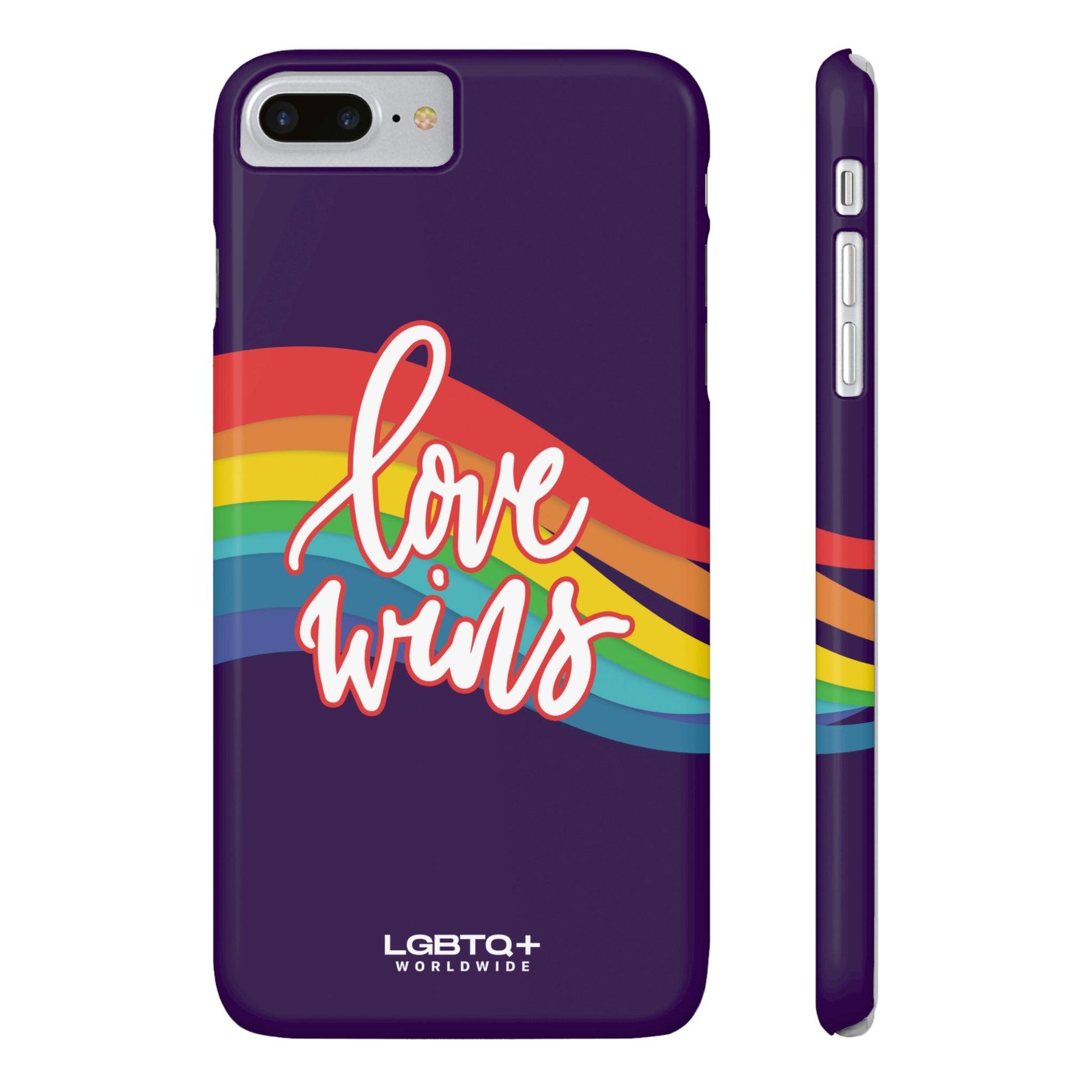 LGBTQWorldwide - ,,LOVE WINS" Handyhülle Accessories, Back-to-School, card, Glossy, iPhone, iPhone Cases, Phone accessory, Phone Cases, Samsung Cases, Slim lgbtq Bekleidung Accessoires unisex Zubehör