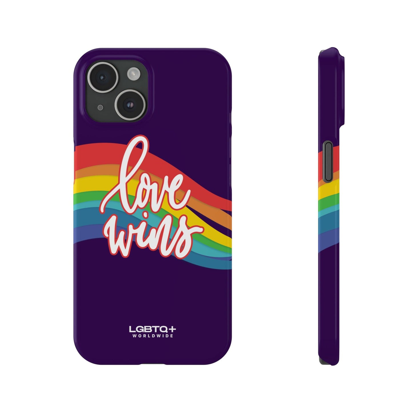 LGBTQWorldwide - ,,LOVE WINS" Handyhülle Accessories, Back-to-School, card, Glossy, iPhone, iPhone Cases, Phone accessory, Phone Cases, Samsung Cases, Slim lgbtq Bekleidung Accessoires unisex Zubehör