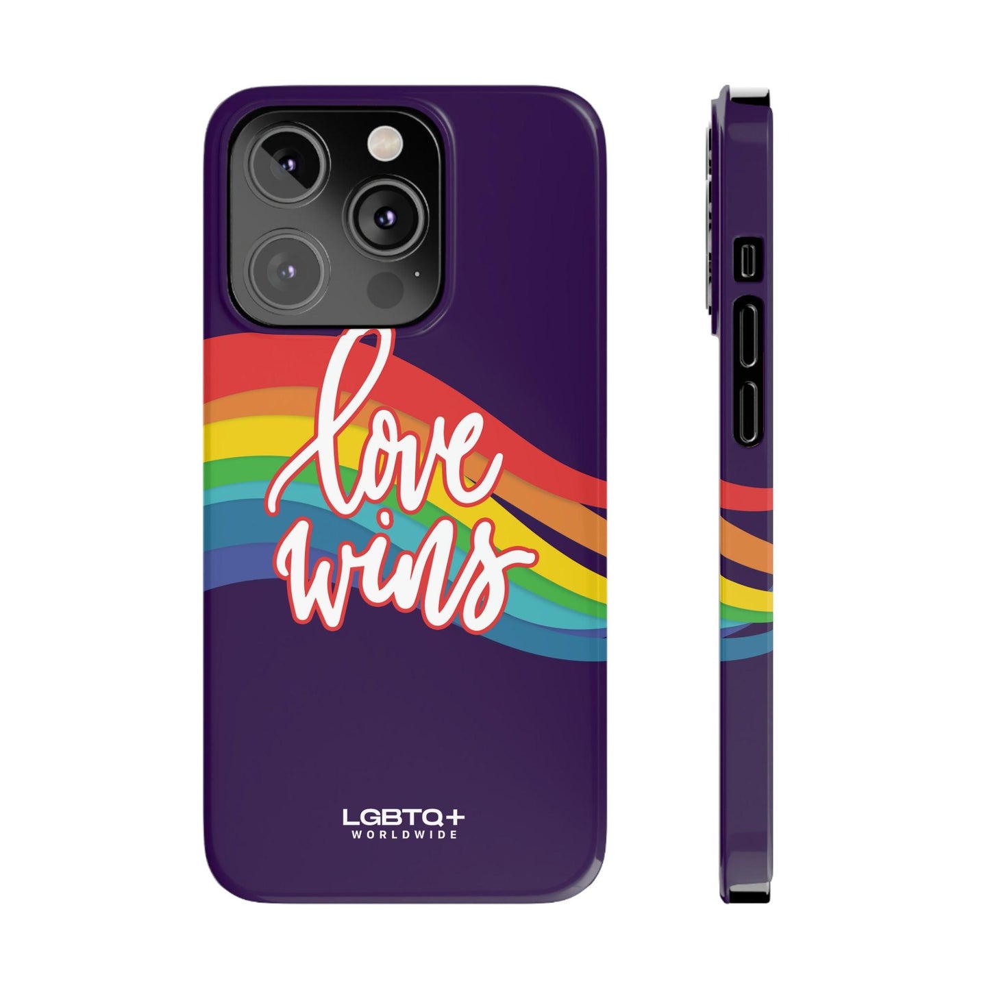 LGBTQWorldwide - ,,LOVE WINS" Handyhülle Accessories, Back-to-School, card, Glossy, iPhone, iPhone Cases, Phone accessory, Phone Cases, Samsung Cases, Slim lgbtq Bekleidung Accessoires unisex Zubehör