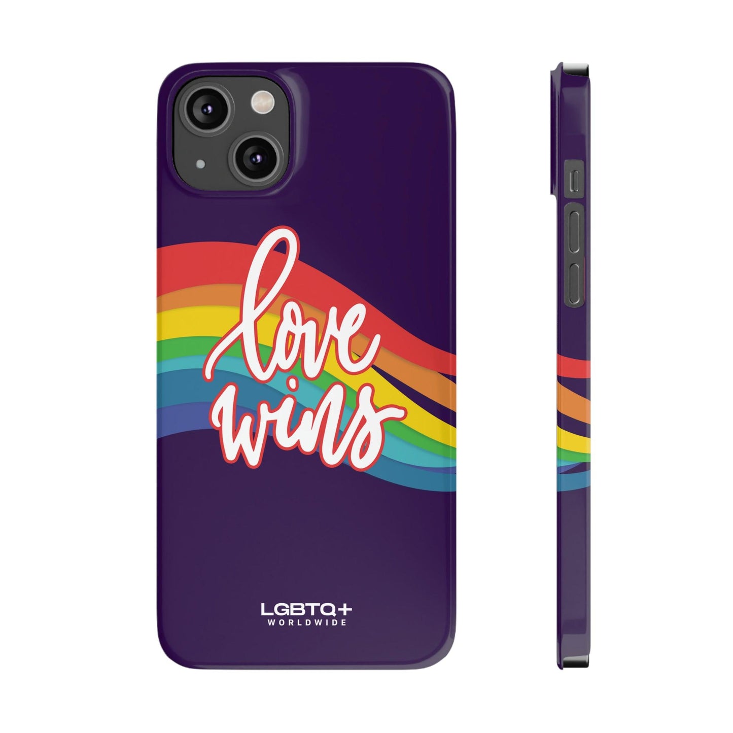 LGBTQWorldwide - ,,LOVE WINS" Handyhülle Accessories, Back-to-School, card, Glossy, iPhone, iPhone Cases, Phone accessory, Phone Cases, Samsung Cases, Slim lgbtq Bekleidung Accessoires unisex Zubehör