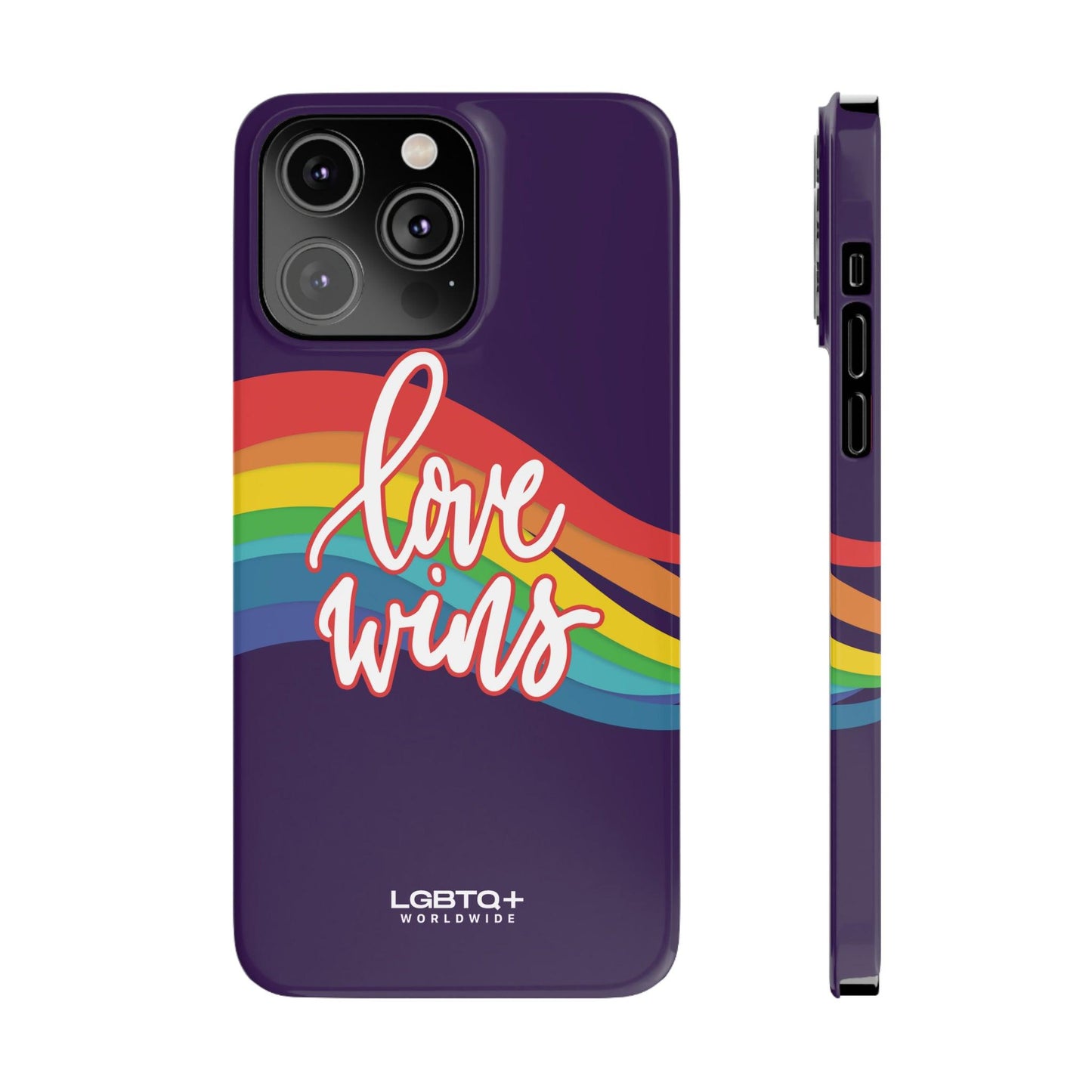 LGBTQWorldwide - ,,LOVE WINS" Handyhülle Accessories, Back-to-School, card, Glossy, iPhone, iPhone Cases, Phone accessory, Phone Cases, Samsung Cases, Slim lgbtq Bekleidung Accessoires unisex Zubehör