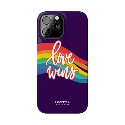 LGBTQWorldwide - ,,LOVE WINS" Handyhülle Accessories, Back-to-School, card, Glossy, iPhone, iPhone Cases, Phone accessory, Phone Cases, Samsung Cases, Slim lgbtq Bekleidung Accessoires unisex Zubehör