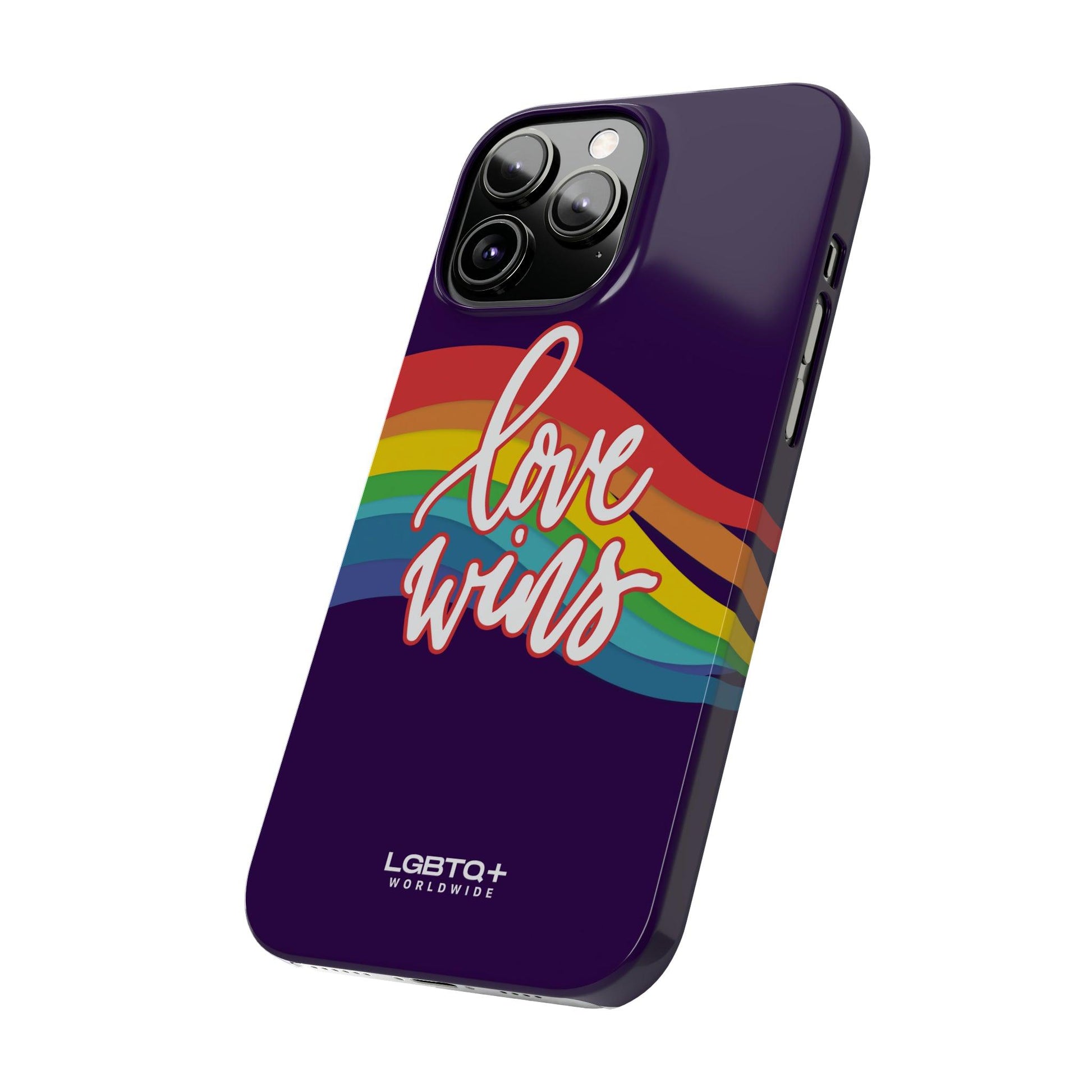 LGBTQWorldwide - ,,LOVE WINS" Handyhülle Accessories, Back-to-School, card, Glossy, iPhone, iPhone Cases, Phone accessory, Phone Cases, Samsung Cases, Slim lgbtq Bekleidung Accessoires unisex Zubehör