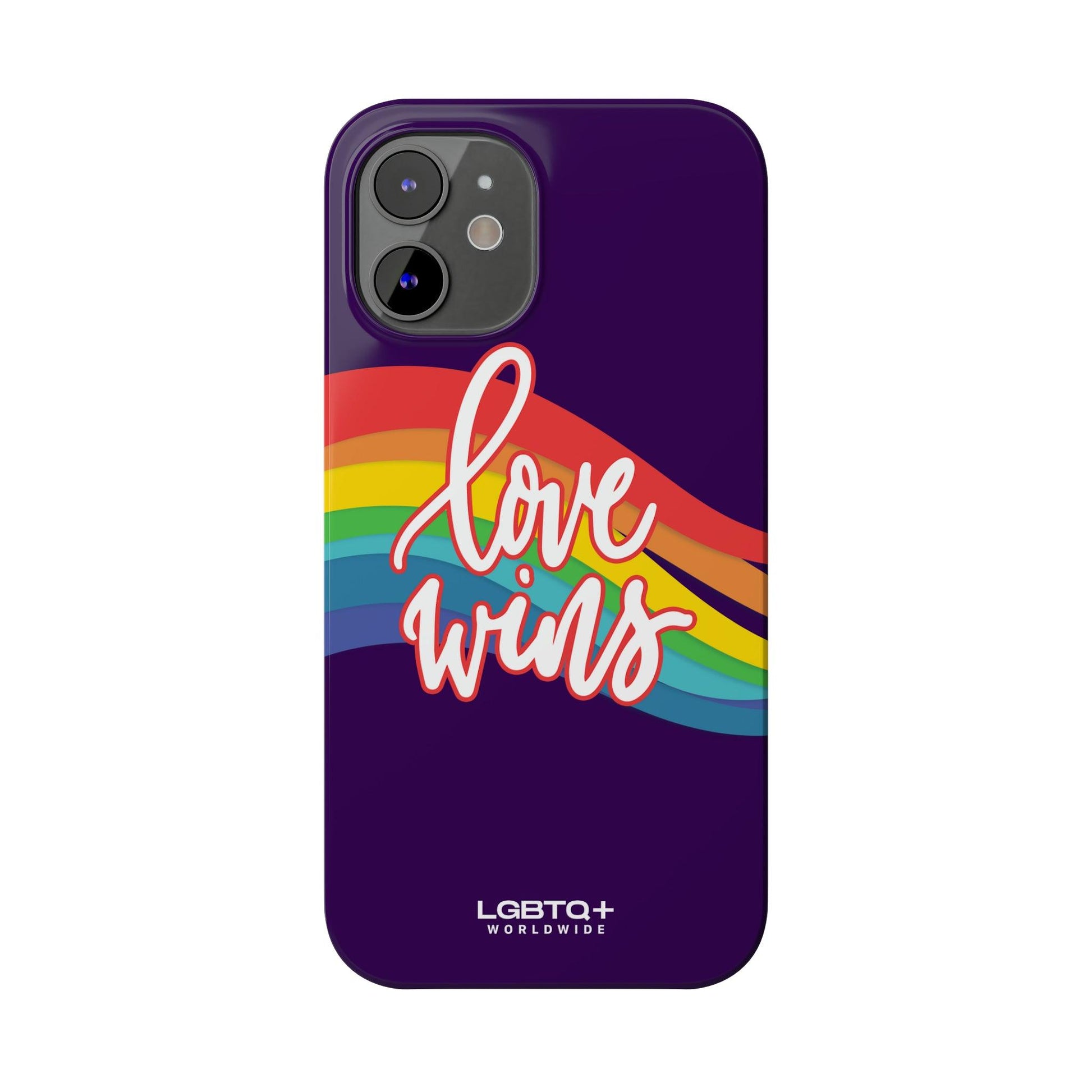 LGBTQWorldwide - ,,LOVE WINS" Handyhülle Accessories, Back-to-School, card, Glossy, iPhone, iPhone Cases, Phone accessory, Phone Cases, Samsung Cases, Slim lgbtq Bekleidung Accessoires unisex Zubehör