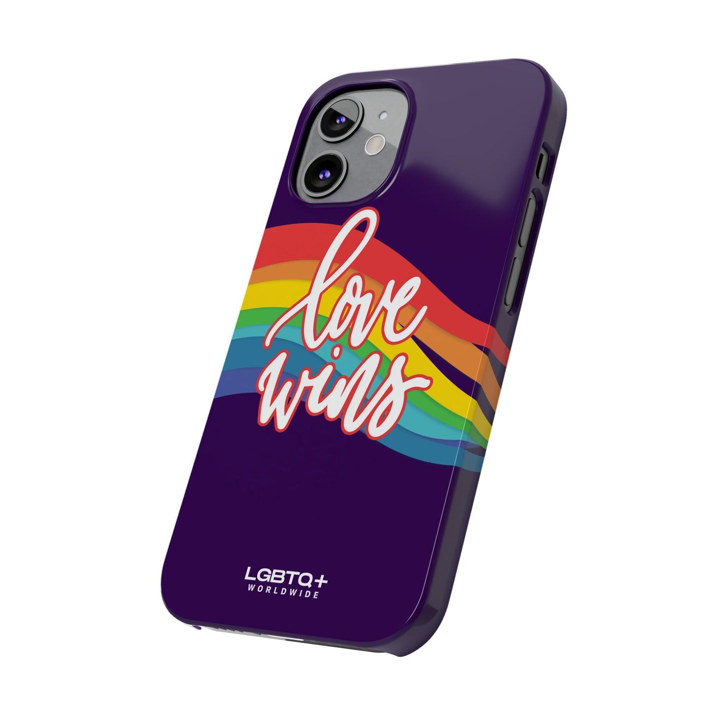 LGBTQWorldwide - ,,LOVE WINS" Handyhülle Accessories, Back-to-School, card, Glossy, iPhone, iPhone Cases, Phone accessory, Phone Cases, Samsung Cases, Slim lgbtq Bekleidung Accessoires unisex Zubehör