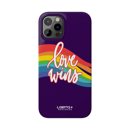 LGBTQWorldwide - ,,LOVE WINS" Handyhülle Accessories, Back-to-School, card, Glossy, iPhone, iPhone Cases, Phone accessory, Phone Cases, Samsung Cases, Slim lgbtq Bekleidung Accessoires unisex Zubehör