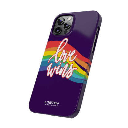 LGBTQWorldwide - ,,LOVE WINS" Handyhülle Accessories, Back-to-School, card, Glossy, iPhone, iPhone Cases, Phone accessory, Phone Cases, Samsung Cases, Slim lgbtq Bekleidung Accessoires unisex Zubehör