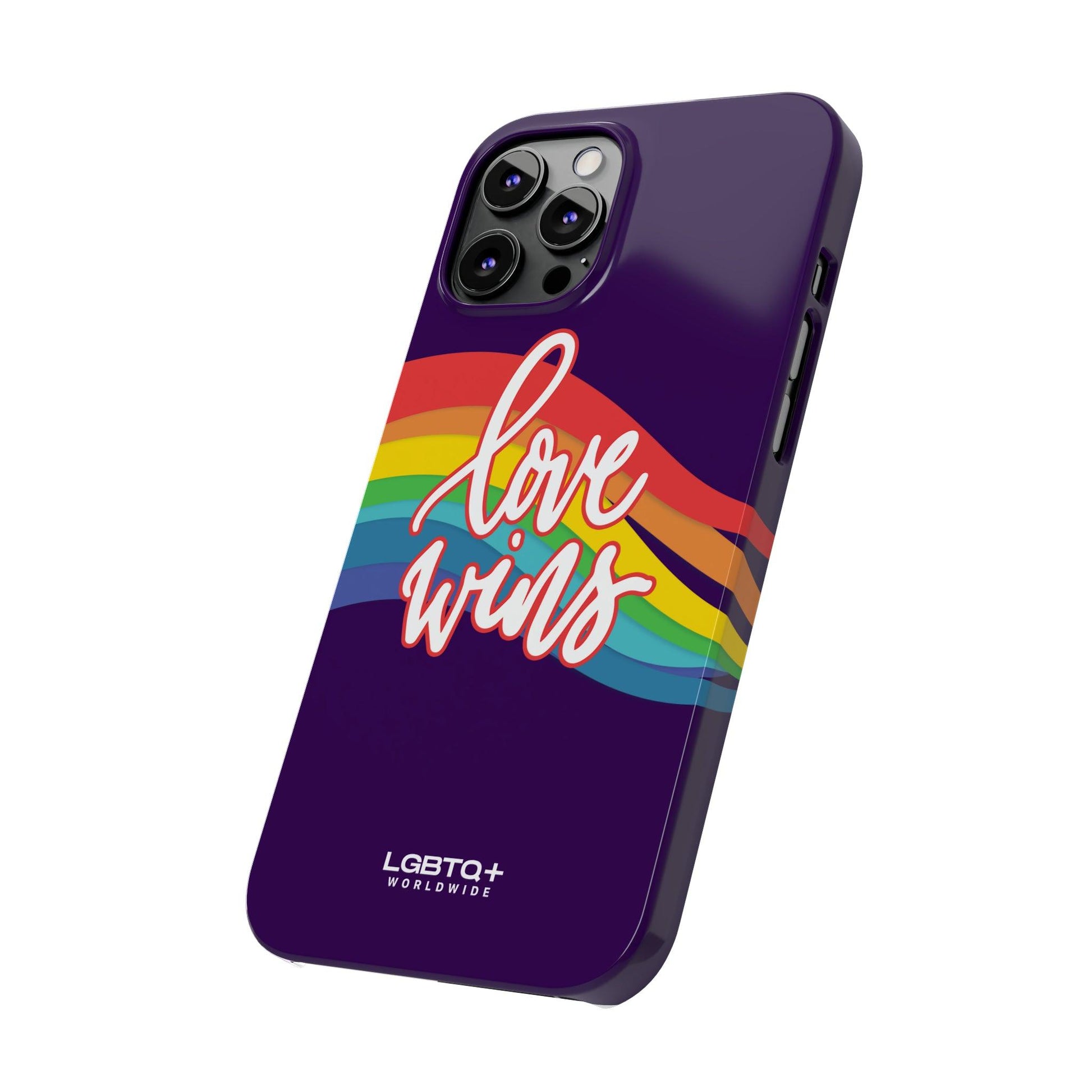 LGBTQWorldwide - ,,LOVE WINS" Handyhülle Accessories, Back-to-School, card, Glossy, iPhone, iPhone Cases, Phone accessory, Phone Cases, Samsung Cases, Slim lgbtq Bekleidung Accessoires unisex Zubehör