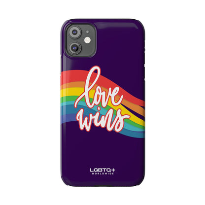 LGBTQWorldwide - ,,LOVE WINS" Handyhülle Accessories, Back-to-School, card, Glossy, iPhone, iPhone Cases, Phone accessory, Phone Cases, Samsung Cases, Slim lgbtq Bekleidung Accessoires unisex Zubehör