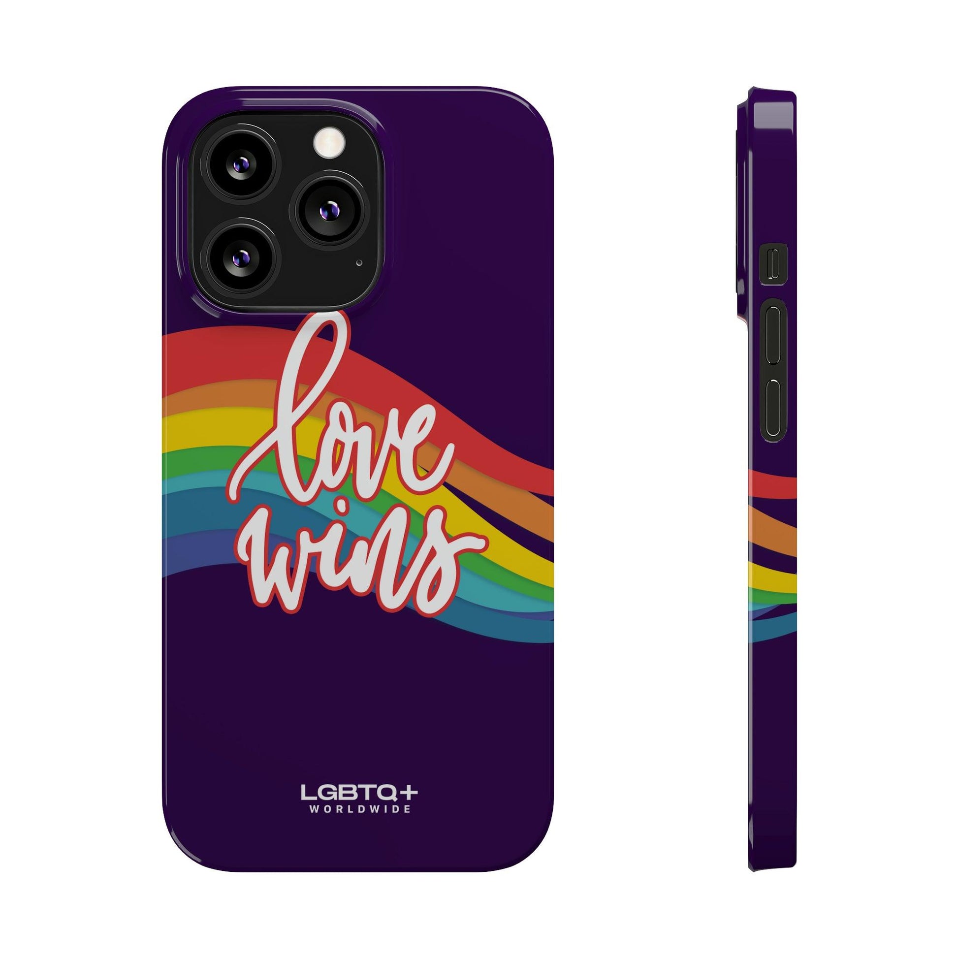 LGBTQWorldwide - ,,LOVE WINS" Handyhülle Accessories, Back-to-School, card, Glossy, iPhone, iPhone Cases, Phone accessory, Phone Cases, Samsung Cases, Slim lgbtq Bekleidung Accessoires unisex Zubehör