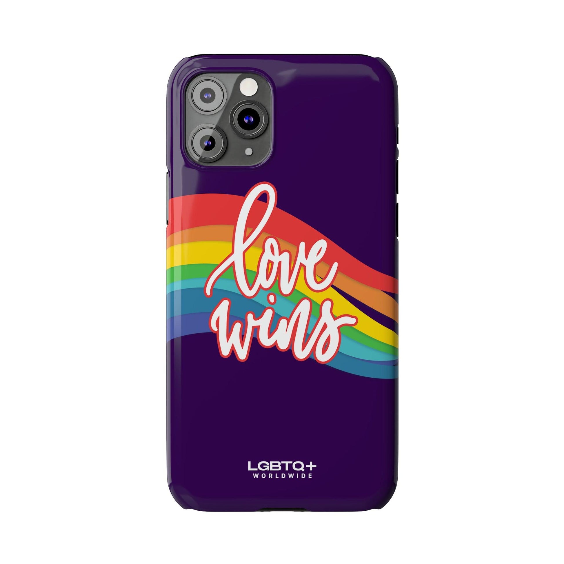 LGBTQWorldwide - ,,LOVE WINS" Handyhülle Accessories, Back-to-School, card, Glossy, iPhone, iPhone Cases, Phone accessory, Phone Cases, Samsung Cases, Slim lgbtq Bekleidung Accessoires unisex Zubehör