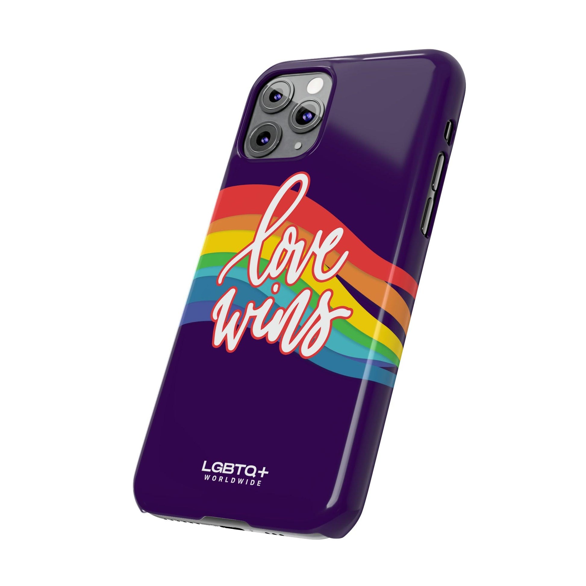 LGBTQWorldwide - ,,LOVE WINS" Handyhülle Accessories, Back-to-School, card, Glossy, iPhone, iPhone Cases, Phone accessory, Phone Cases, Samsung Cases, Slim lgbtq Bekleidung Accessoires unisex Zubehör