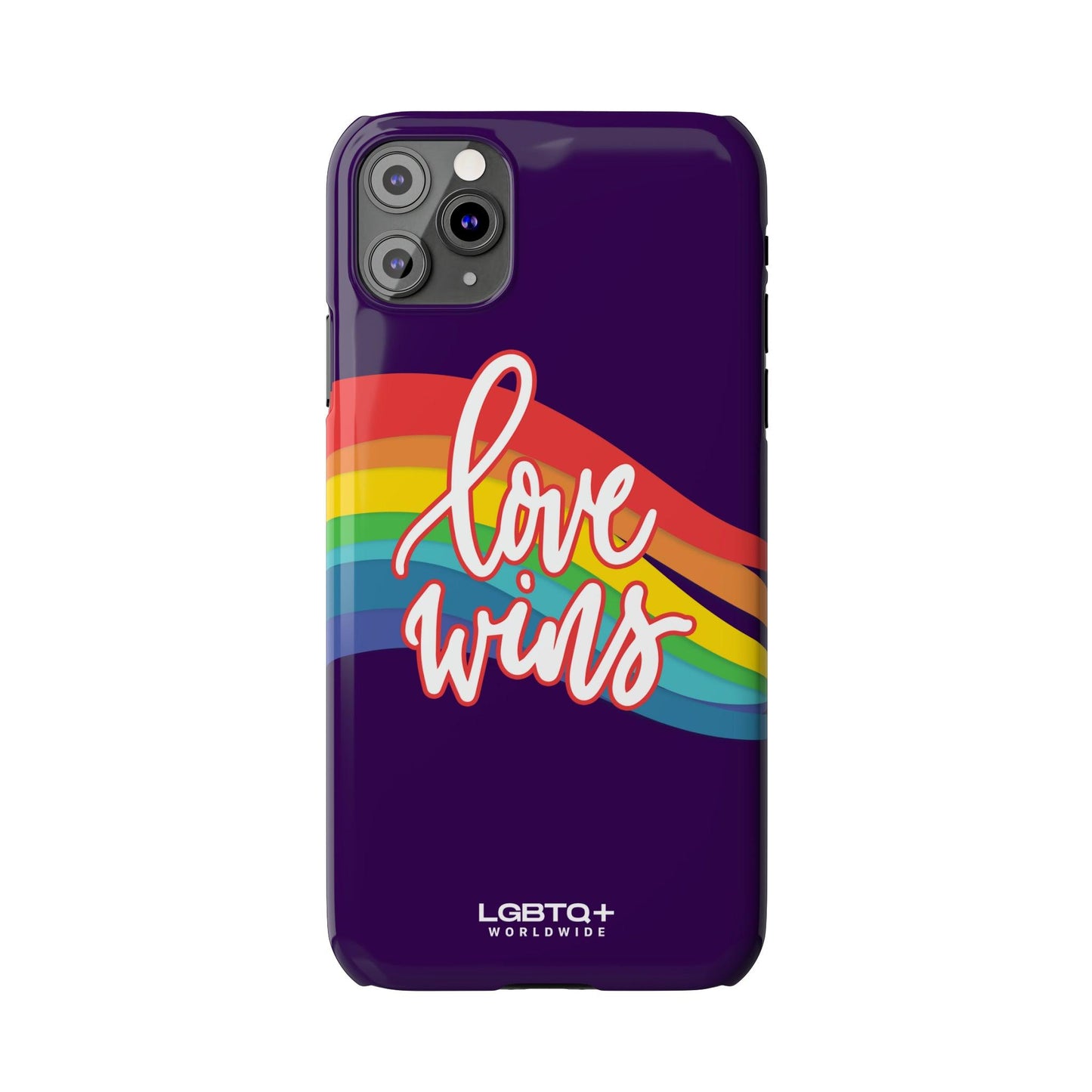 LGBTQWorldwide - ,,LOVE WINS" Handyhülle Accessories, Back-to-School, card, Glossy, iPhone, iPhone Cases, Phone accessory, Phone Cases, Samsung Cases, Slim lgbtq Bekleidung Accessoires unisex Zubehör