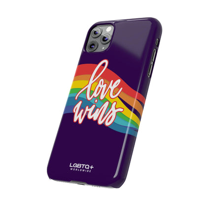 LGBTQWorldwide - ,,LOVE WINS" Handyhülle Accessories, Back-to-School, card, Glossy, iPhone, iPhone Cases, Phone accessory, Phone Cases, Samsung Cases, Slim lgbtq Bekleidung Accessoires unisex Zubehör