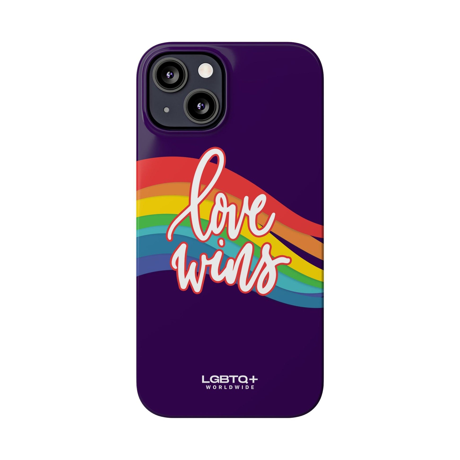 LGBTQWorldwide - ,,LOVE WINS" Handyhülle Accessories, Back-to-School, card, Glossy, iPhone, iPhone Cases, Phone accessory, Phone Cases, Samsung Cases, Slim lgbtq Bekleidung Accessoires unisex Zubehör