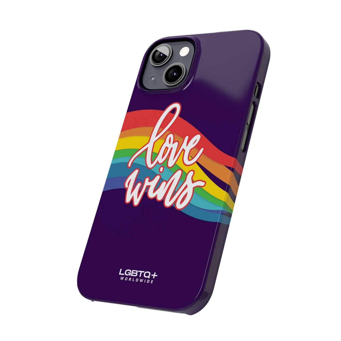 LGBTQWorldwide - ,,LOVE WINS" Handyhülle Accessories, Back-to-School, card, Glossy, iPhone, iPhone Cases, Phone accessory, Phone Cases, Samsung Cases, Slim lgbtq Bekleidung Accessoires unisex Zubehör