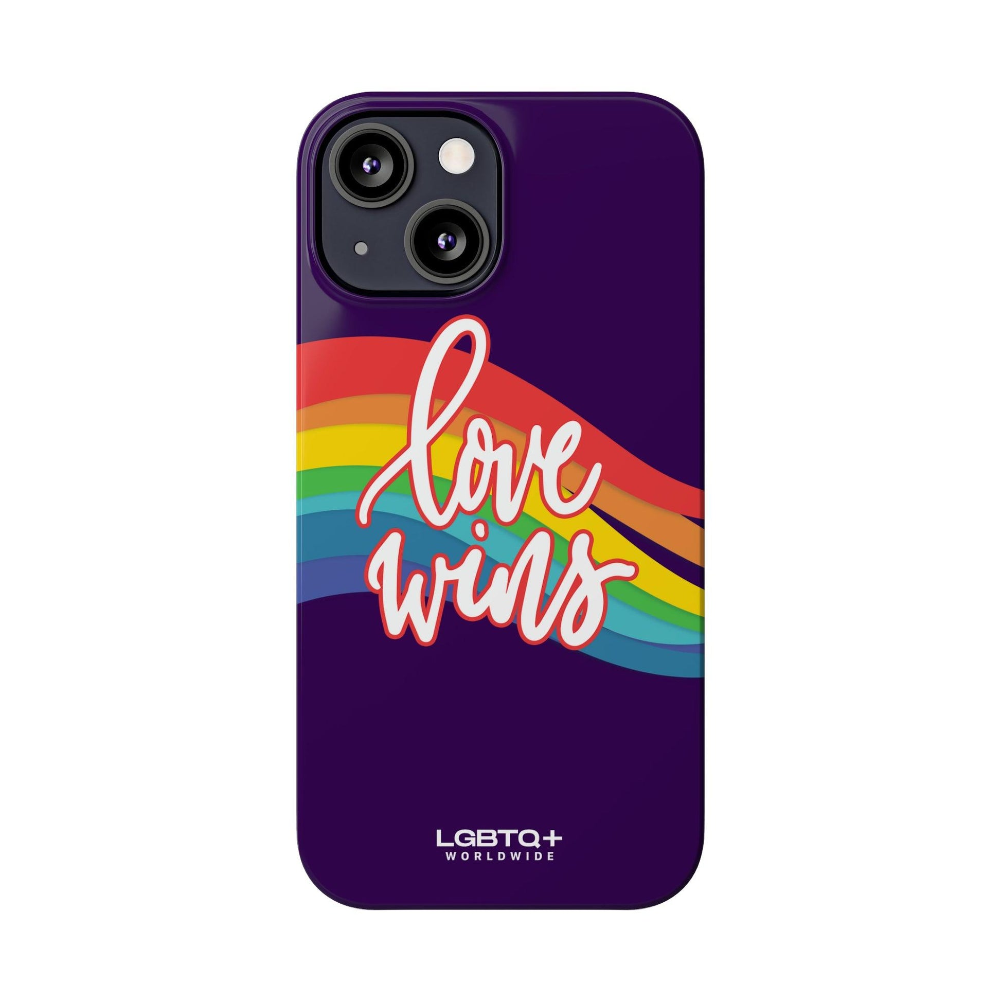 LGBTQWorldwide - ,,LOVE WINS" Handyhülle Accessories, Back-to-School, card, Glossy, iPhone, iPhone Cases, Phone accessory, Phone Cases, Samsung Cases, Slim lgbtq Bekleidung Accessoires unisex Zubehör