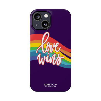 LGBTQWorldwide - ,,LOVE WINS" Handyhülle Accessories, Back-to-School, card, Glossy, iPhone, iPhone Cases, Phone accessory, Phone Cases, Samsung Cases, Slim lgbtq Bekleidung Accessoires unisex Zubehör