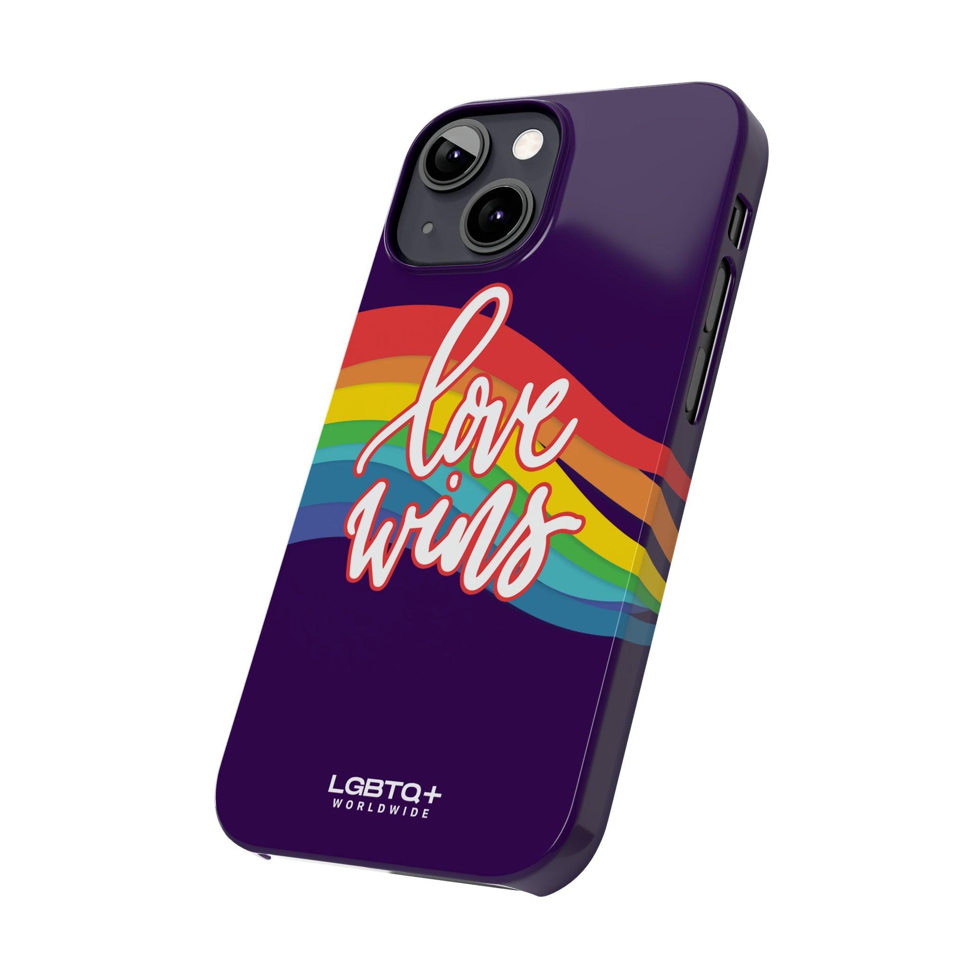 LGBTQWorldwide - ,,LOVE WINS" Handyhülle Accessories, Back-to-School, card, Glossy, iPhone, iPhone Cases, Phone accessory, Phone Cases, Samsung Cases, Slim lgbtq Bekleidung Accessoires unisex Zubehör