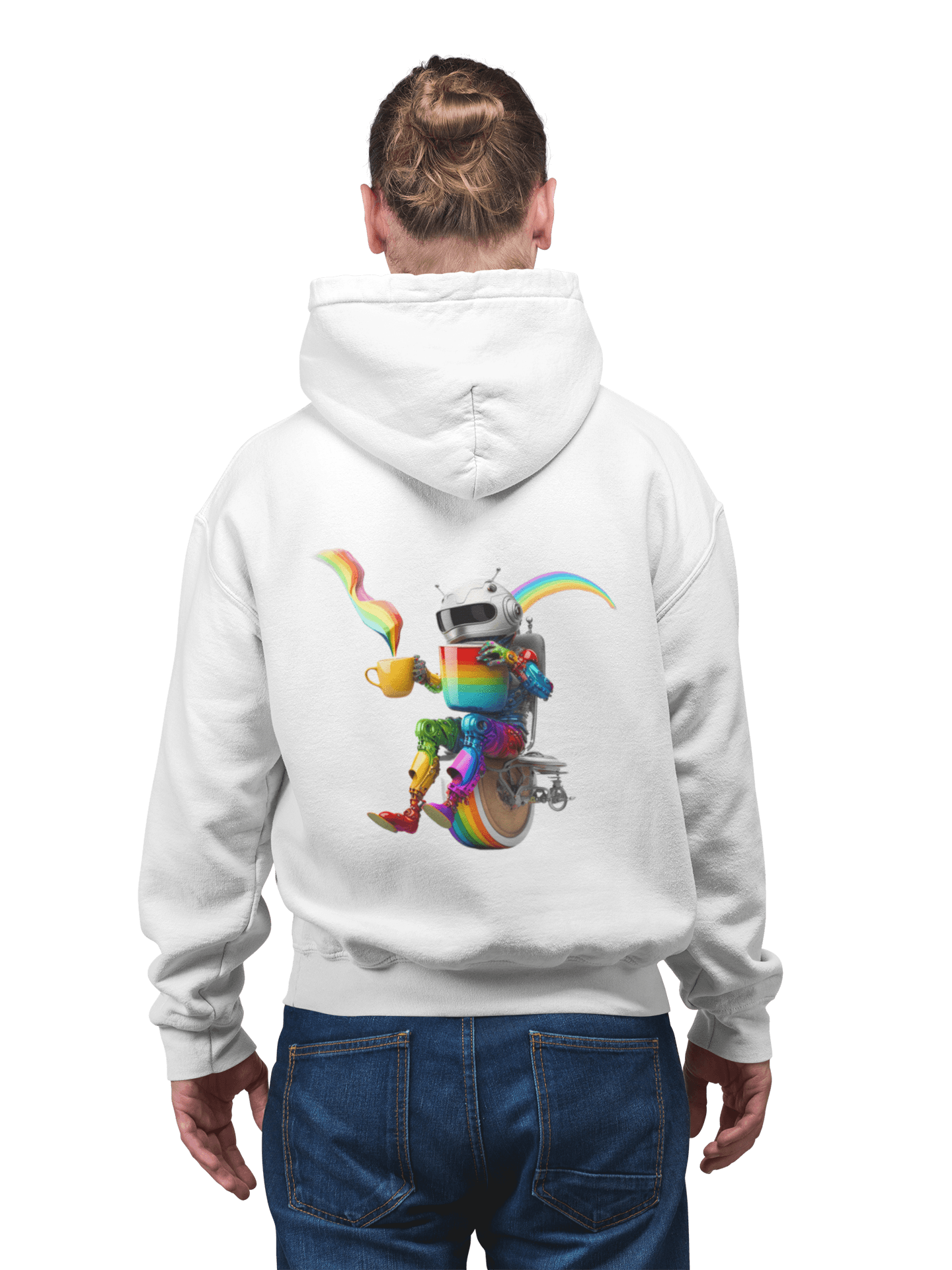 LGBTQWorldwide - ,,LUSTIGER ROBOTER" ai, DTG, Eco-friendly, Hoodies, Men's Clothing, Recycled, Unisex, Vegan, Women's Clothing lgbtq Bekleidung Accessoires unisex Zubehör